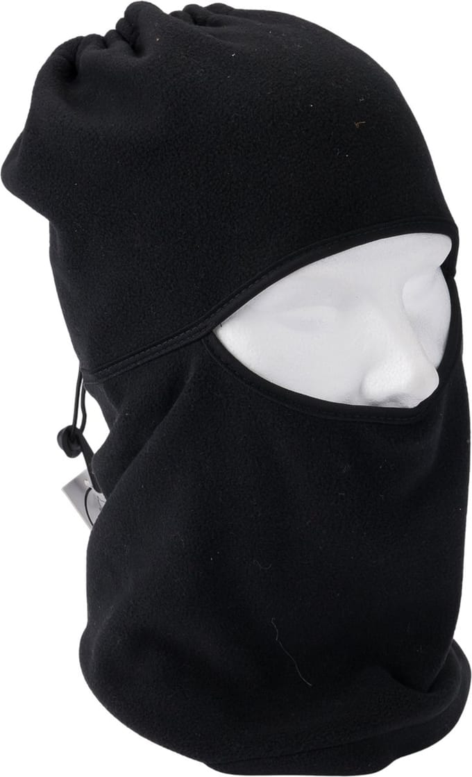 P&T Ski Kraagmuts - Bivakmuts - Polarfleece - Zwart