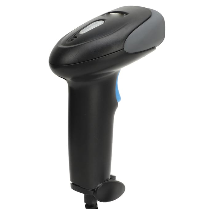 1D QR Code Scanner Snelle Respons Drivervrij Handheld Barcodescanner voor Levering Logistiek black