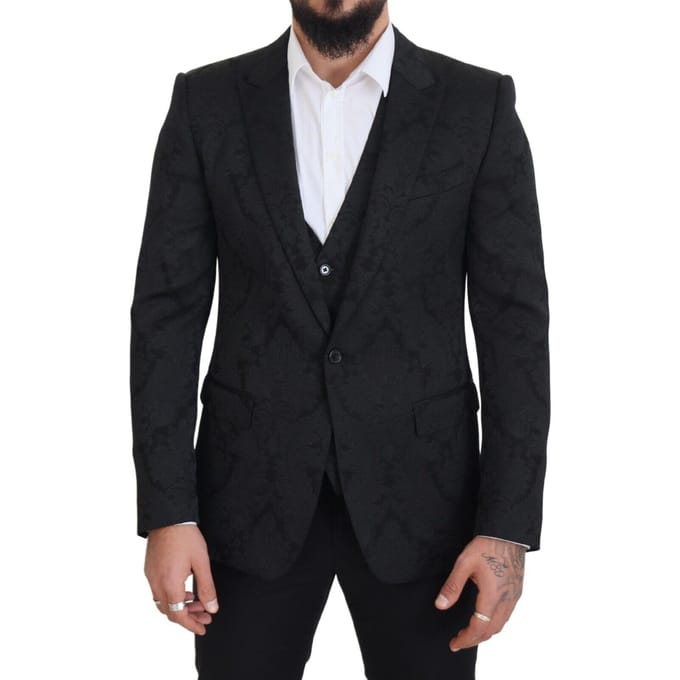 Brocade Blazer Zwart