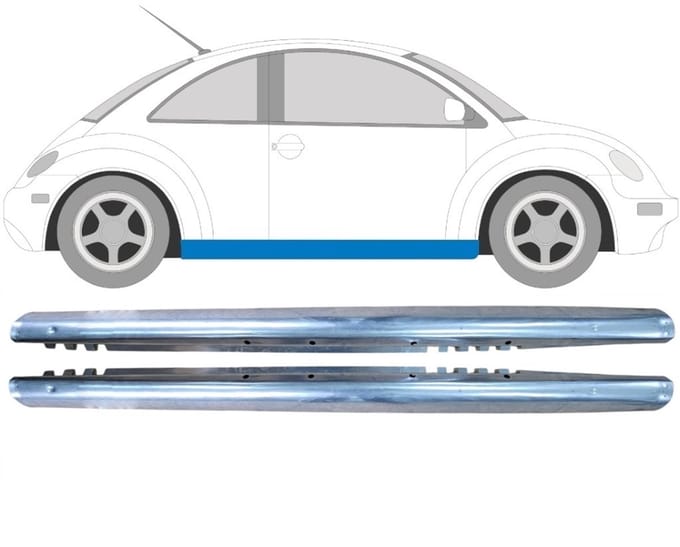 Volledige dorpel voor Volkswagen New Beetle 1998-2005 / Links + Rechts / Set