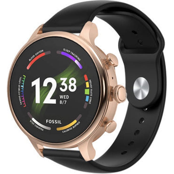Fossil Gen 6 (42mm) sport band zwart