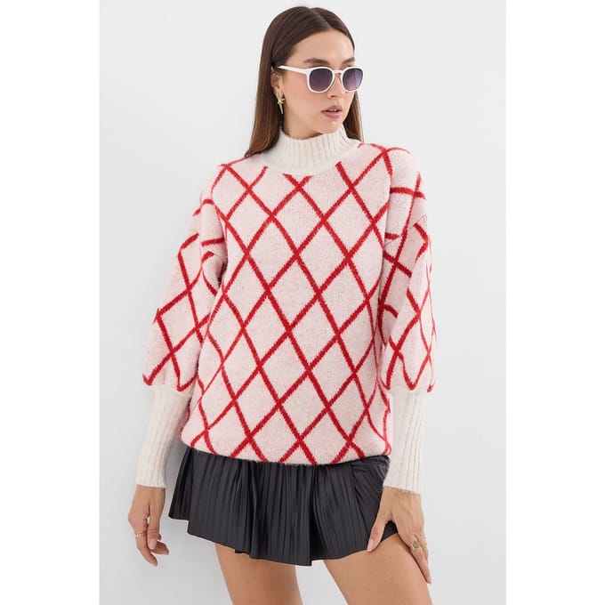 Oversized Geometrisch Patroon Coltrui
