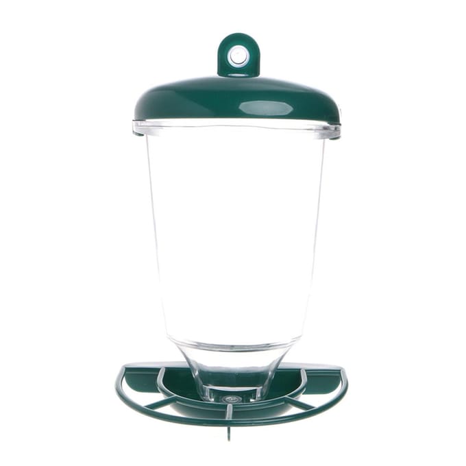 Transparante Vogelvoederautomaat Plastic Vogelvoederautomaat met Zuignappen gray