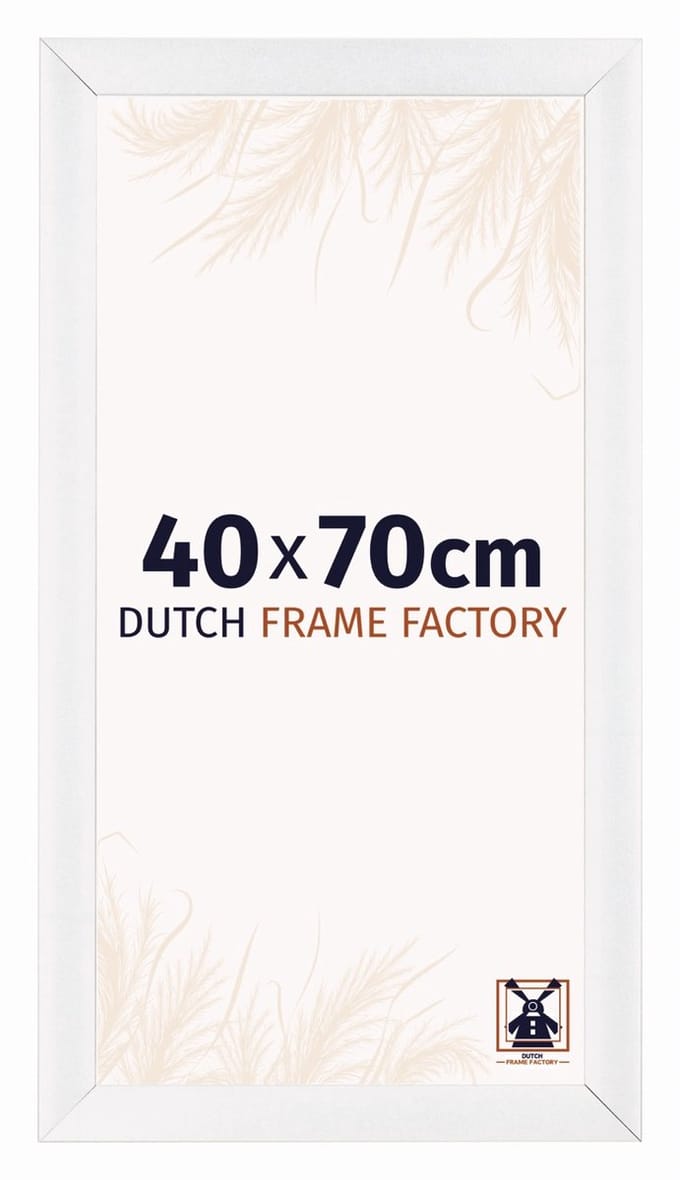 Fotolijst 40x70 cm - MDF - Wit Hoogglans - Praag