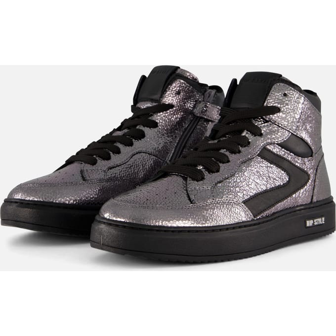 HIP HIP Metallic Sneakers zilver Leer