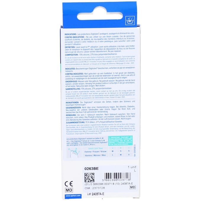 Epitact® Digitubes® Bescherming Likdoorn - Eksterogen Large 1 Verband(en)
