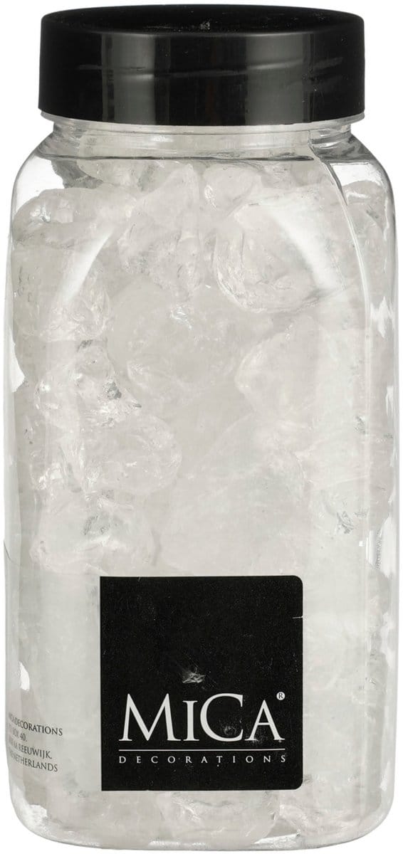 Glas Brokken Groot Transparant 650ml - Mica Decorations