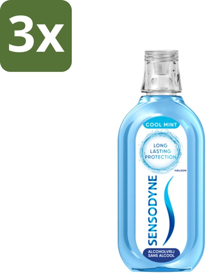 Sensodyne - Mondwater - Fresh & Cool - 500ml x 3