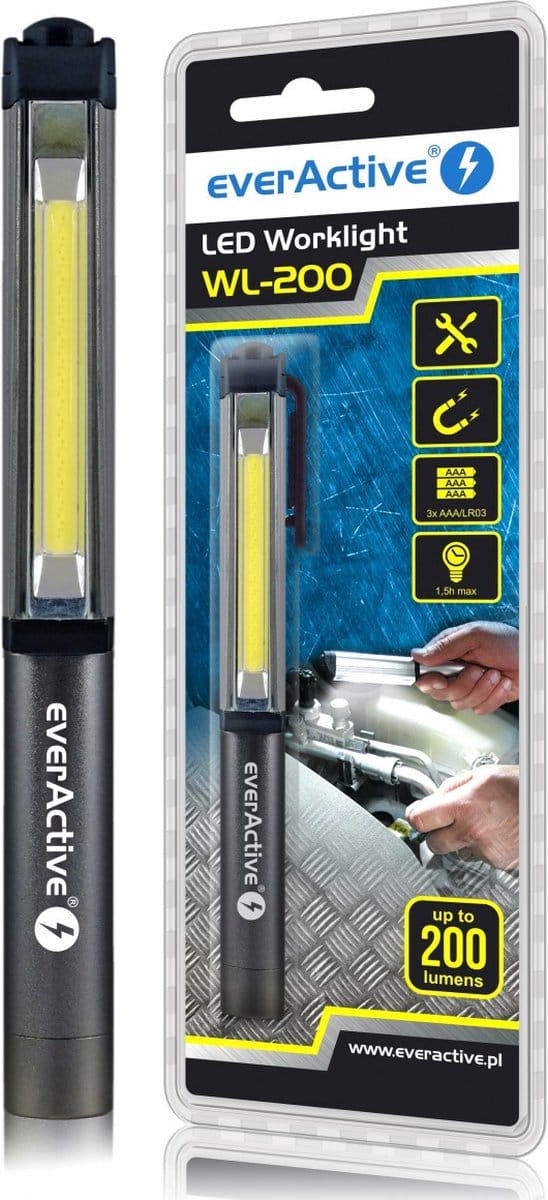 Everactive Wl-200 3W Werkplaatslamp Voor Werkplaatsen En Bouwprojecten