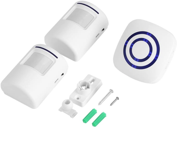 Zerodis Draadloze Deurbel met Bewegingssensor en Ontvanger - 38 Melodieën, LED Indicators