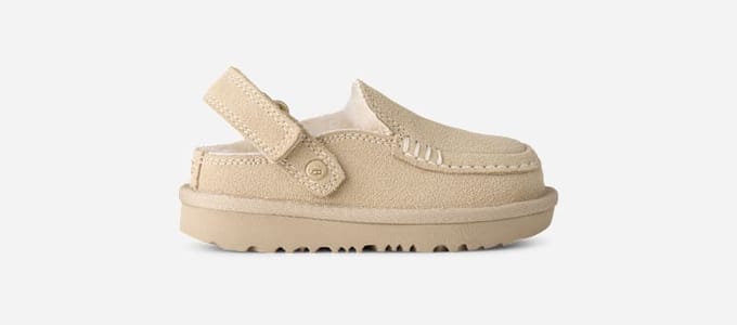 UGG® Goldenstar Evelina Clog in Sand Castle, Size 9, Polyester/Wool
