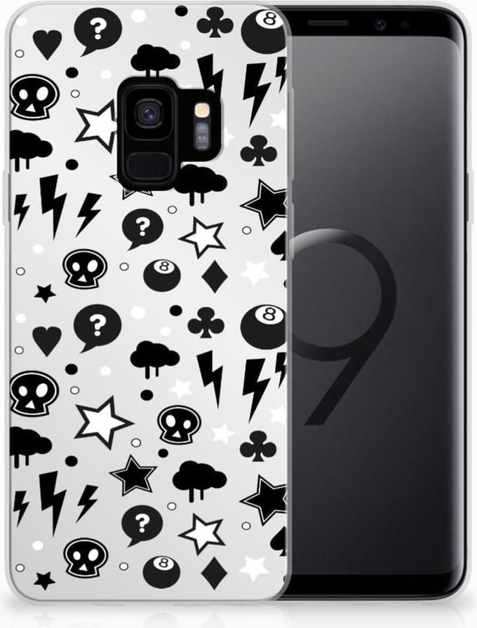 Silicone Back Case Samsung Galaxy S9 Silver Punk