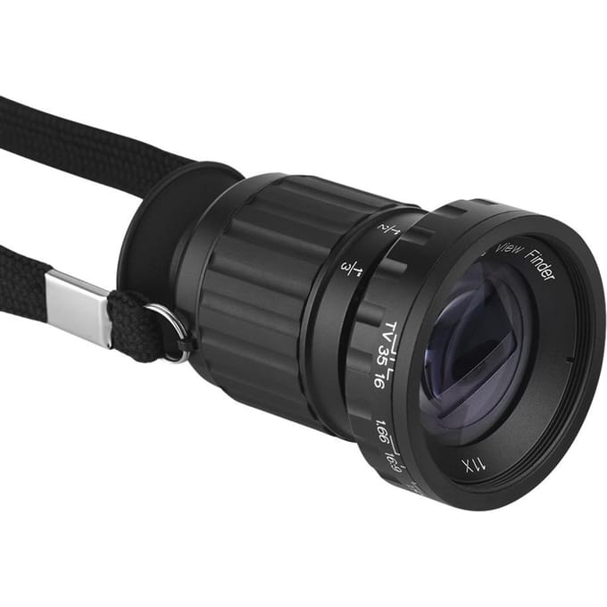 Draagbare 11X Micro Vergroting Regisseur Zoeker Zoeker Scène Viewer Mini 41mm Voorkant zwart