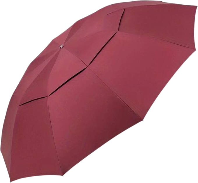 Nivard Moderne Stormparaplu - Windproof Paraplu - Opvouwbaar Stormproef - Automatisch Uitklapbaar - Umbrella - Rood