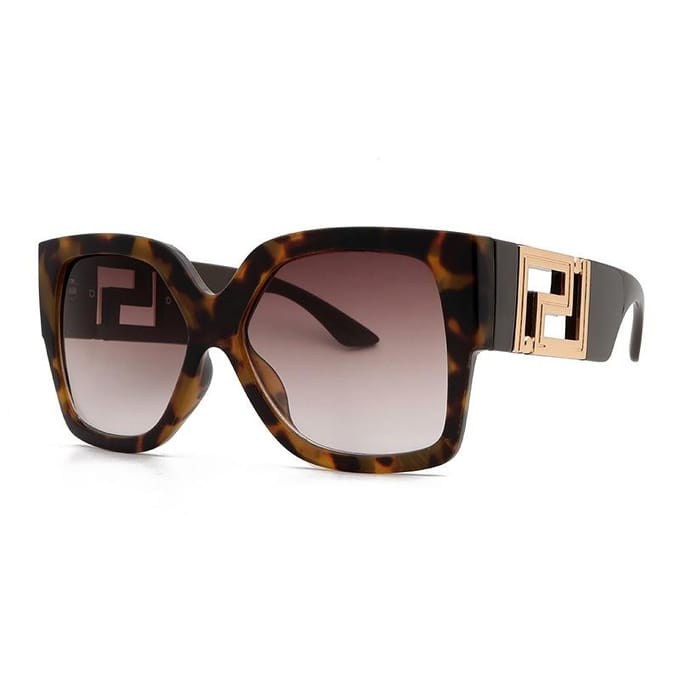 Mode grote frame vierkante zonnebril dames designer zonnebril wit