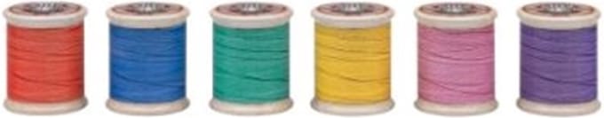 6x Blik Katoenen rol Ø6x7,8cm