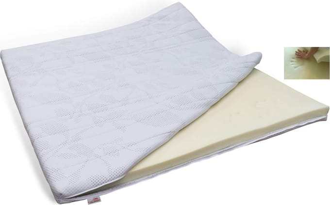 Slaaploods.nl Topdekmatras - Traagschuim Deluxe - 200x220 cm - Dikte 8 cm