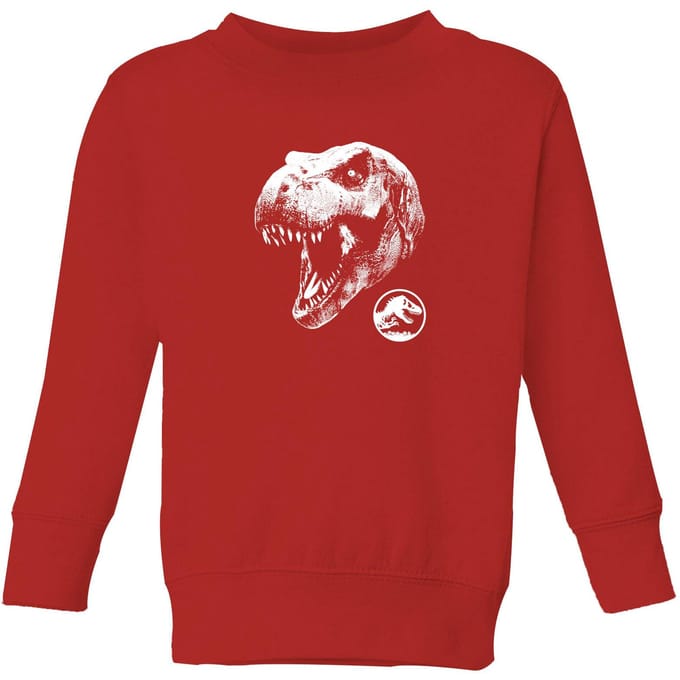 Jurassic Park T Rex Kids' Sweatshirt - Red - 122/128 (7-8 jaar)