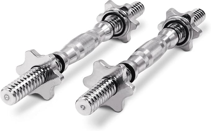 Korte Halterstangen Set van 2 - 35 cm x 25 mm - Verchroomd en Antislip