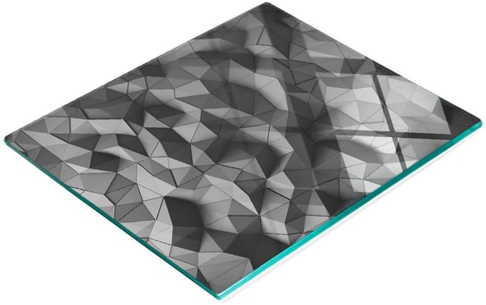 Keuken snijplank van gehard glas met decoratieve 3D-afbeeldingen, 60x52 cm