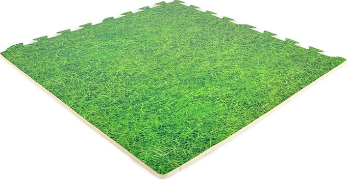 Rubbermagazijn - Eva foam speelmat- Per 1,45m² - Gras - Dikte 12mm - 4 tegels - Puzzelmat