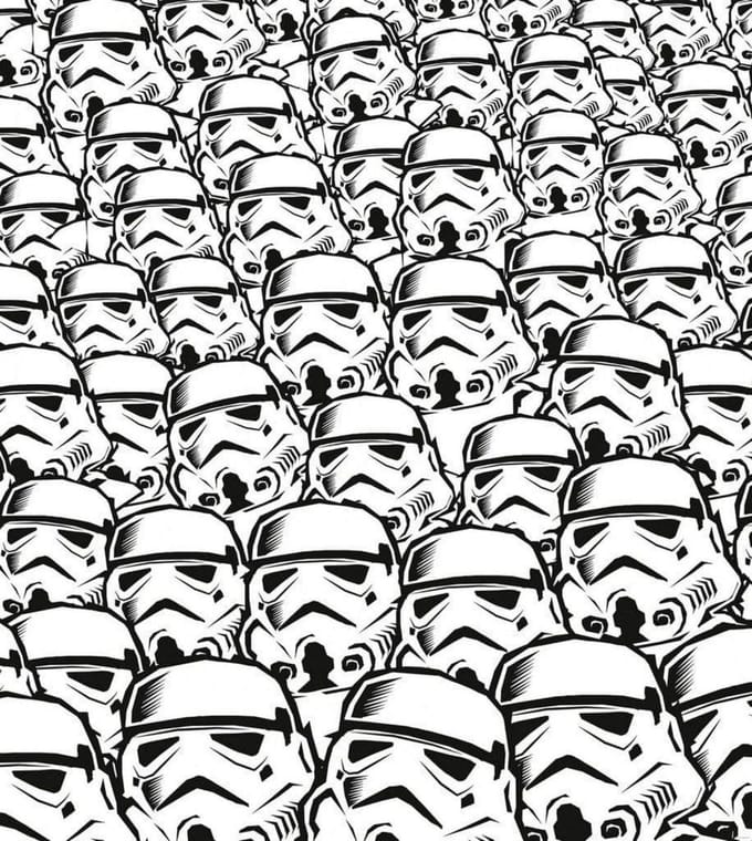 Fotobehang - Star Wars Stormtrooper Swarm 250x280cm - Vliesbehang