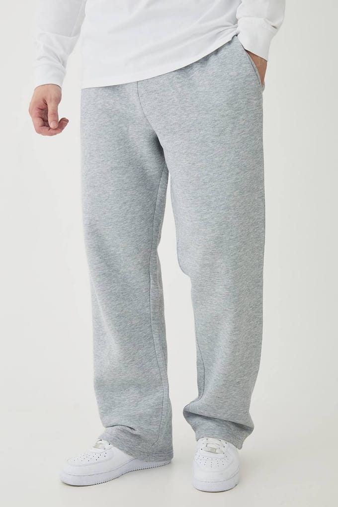 Tall Essential Straight Fit Joggers | Grey Marl | Size Medium
