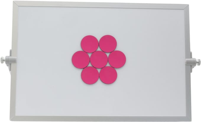 Sam Creative whiteboard magneten - Magnetisch Symbool - Cirkel 3 cm - Roze - 25 stuks - Whiteboard