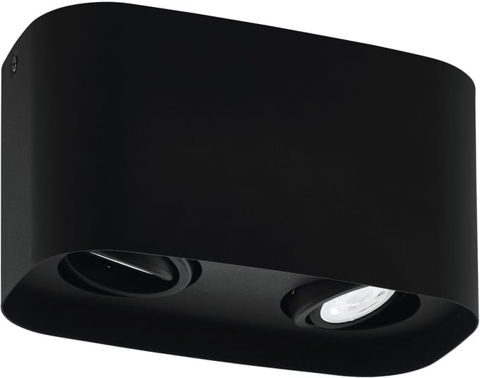 EGLO Arenzano Plafondlamp - 2 lichts - GU10 - Zwart
