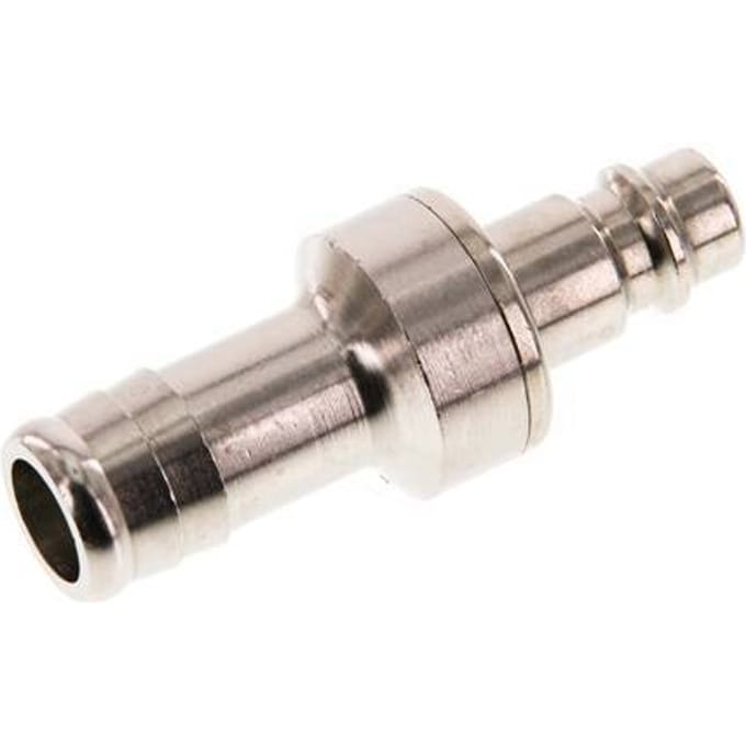 Vernikkeld Messing DN 7.2 (Euro) Luchtkoppeling Insteeknippel 13 mm Slangpilaar Double Shut-Off