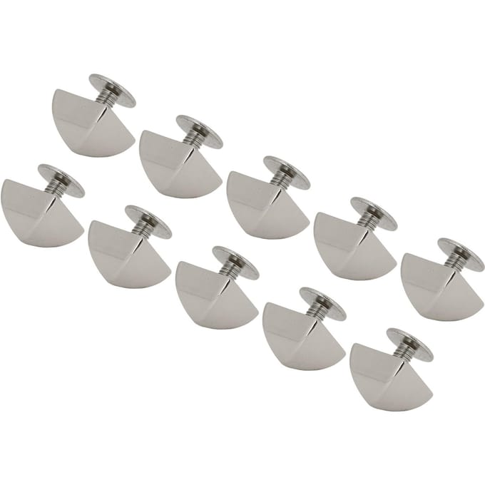 20 Pièces Rivets Pyramide 10mm Métal Carré Rivets Pyramide et Vis PH pour Projets Cuir Argent argenté