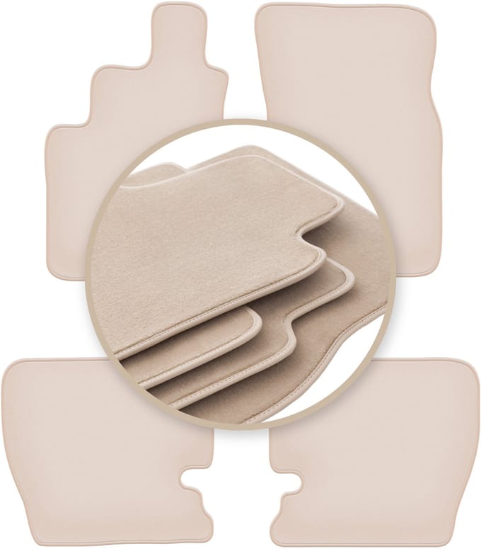 PREMIUM beige matten voor: Daewoo Musso SUV 1993-2005
