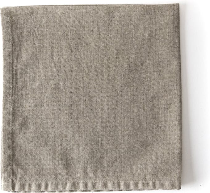 Dutch Rose Linen Servetten katoen en linnen - 45x45cm - beige