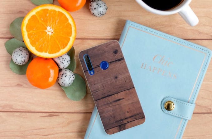 Honor 20 Lite Bumper Hoesje Old Wood