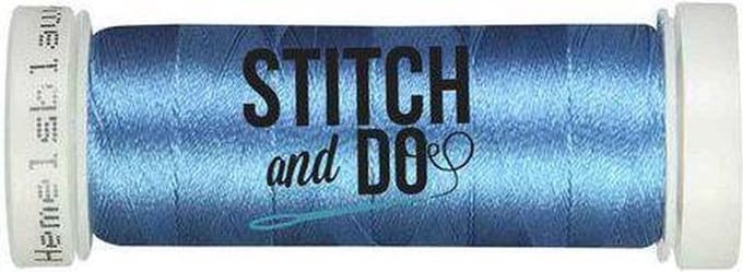 Hemelsblauw Linnen Garen Stitch & Do