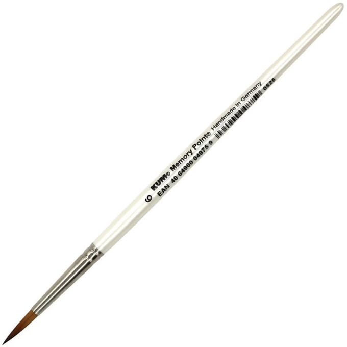 Kum penseel Memory Point rond maat 6 aquarel vegan detail.