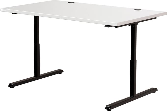 GAME HERO® Maven X2 Zit Sta Gaming Bureau - Elektrisch Verstelbaar - Met LED Verlichting - USB Hub - 132 x 65 cm - Wit