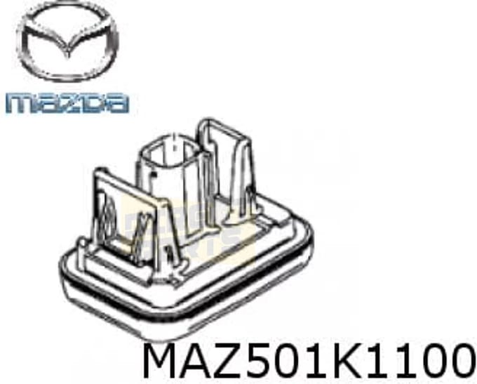 Mazda CX-30 (8/2019-) Kentekenverlichting (L/R) Origineel! DFR551270