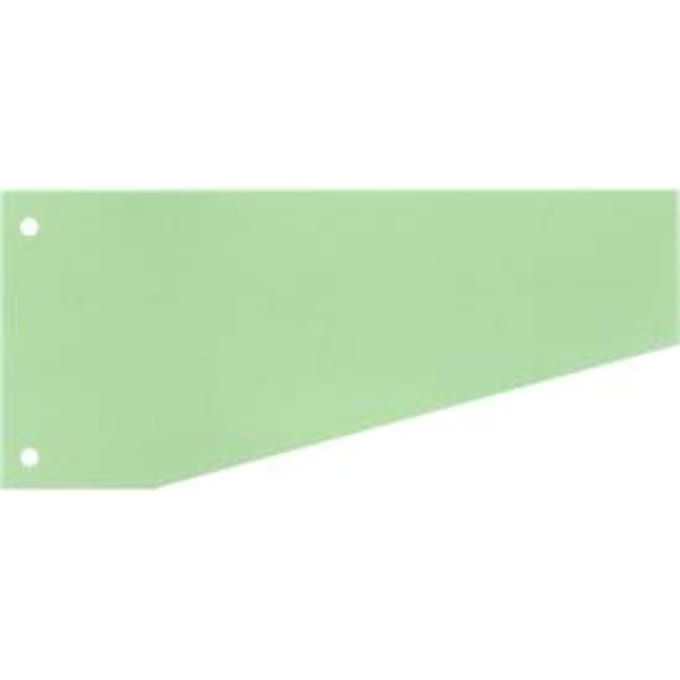 Trapeziumvormige scheidingsstroken - gerecycleerde karton - groen - 100 stuks - ons merk Schäfer Shop Select