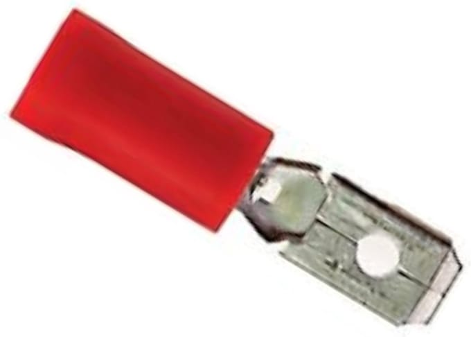 Bofix Kabelschoen Stekker Man Plat 4.8 Mm Rood 25 Stuks