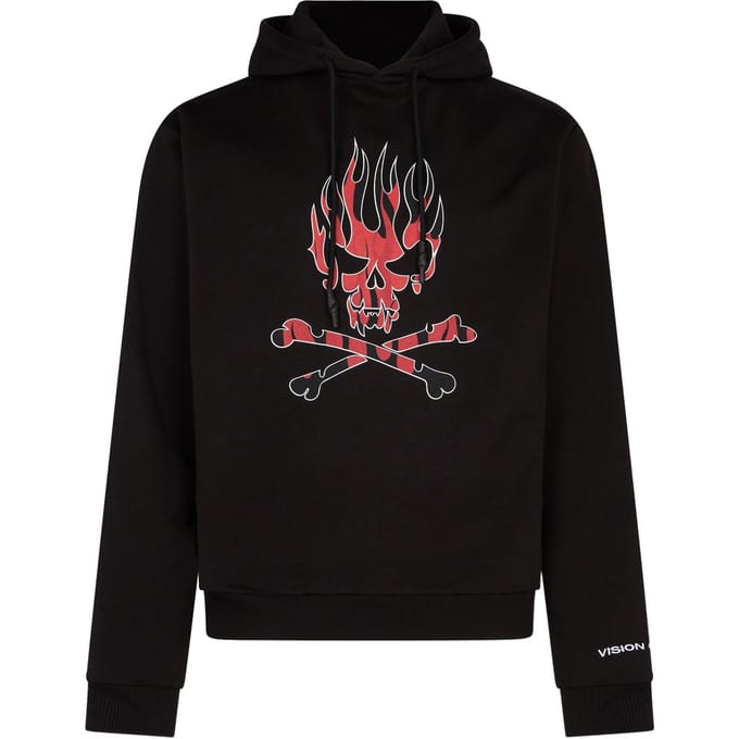 Lichtgewicht sweatshirt met capuchon voor heren en capuchon met schedelprint