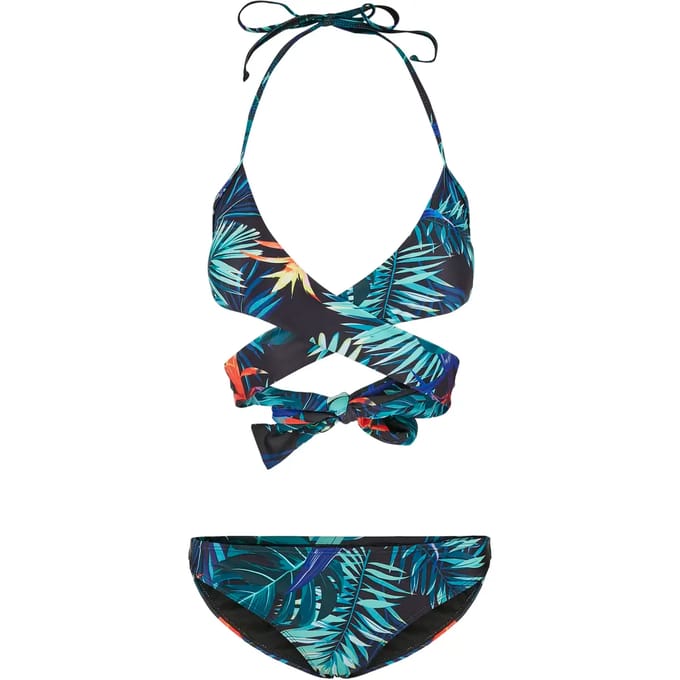 Urban Classics - Draped Pattern Bikini set - S - Multicolours