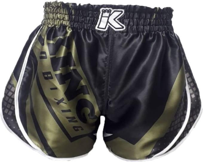 King Stormking 1 Muay Thai Kickboks Broekje Zwart Groen
