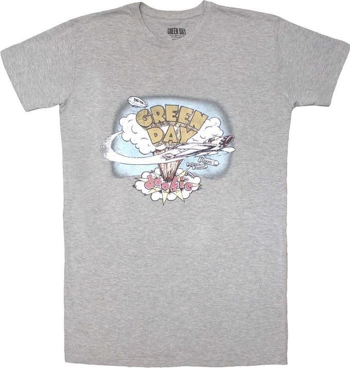 Green Day - Vintage Dookie Korte jurk - L - Grijs