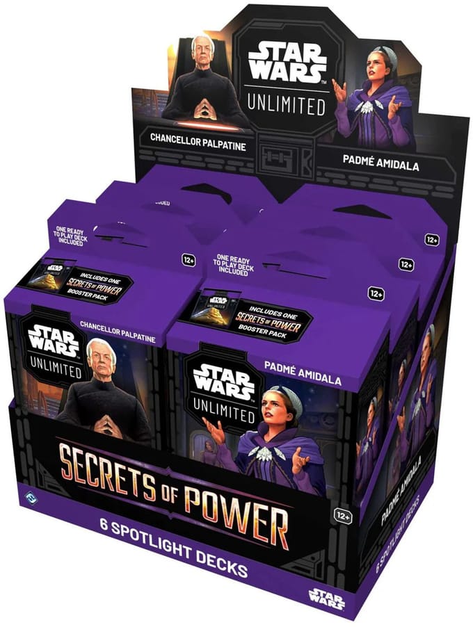 Fantasy Flight Games Star Wars TCG Unlimited Secrets of Power Spotlight Deck-Display (Diversen) Nieuw