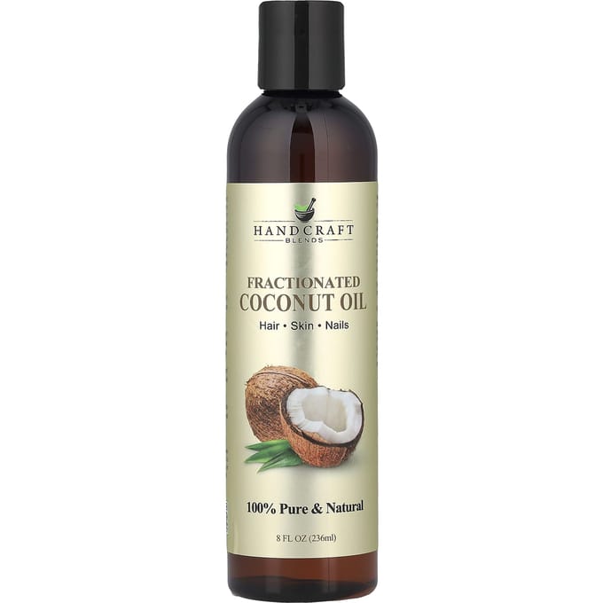 Handgemaakte Melanges, Gefractioneerde Kokosolie, 8 fl oz (236 ml) beige