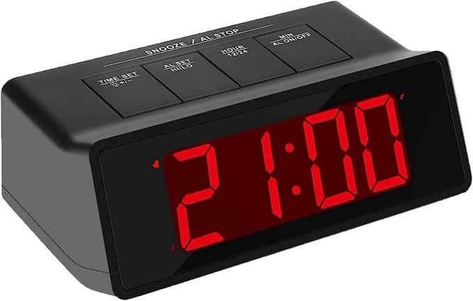 Digitale LED Wekker met Snooze, Verstelbare Helderheid en Nachtmodus