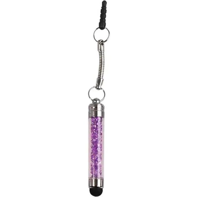 Stylus Touchscreen Pen Stylus 3.5mm Stofplug Cap 2 in 1 Voor Tablet Android Telefoons Stylussen Pen paars