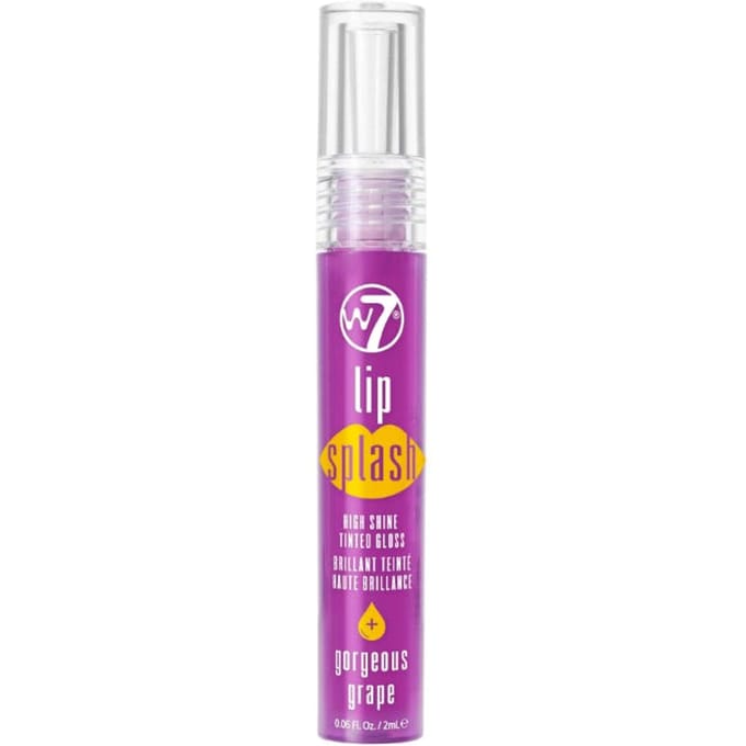 W7 Lip Splash Tinted Lip Gloss Gorgeous Grape 1 st