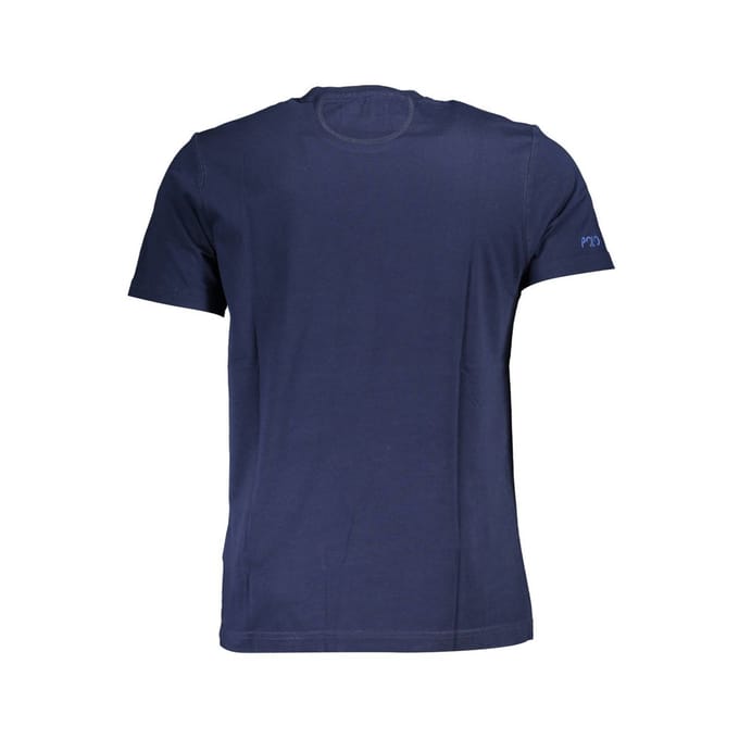 La Martina Blauw Katoenen Heren T-shirt